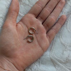 Faux Gold Small Hoops